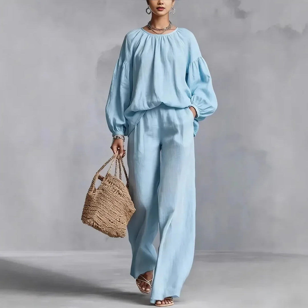 Gemma Lantern Sleeve Trouser Set