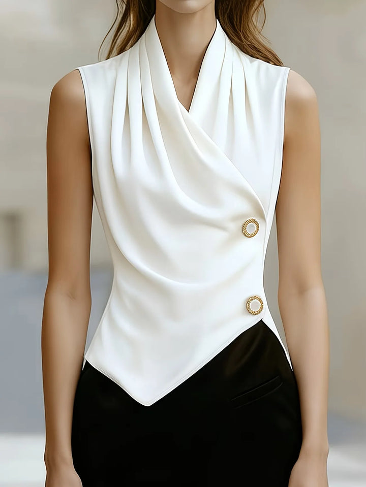 Suzane Draped Neck Blouse