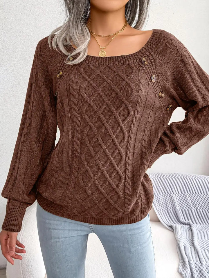 Marlowe Square Neck Sweater