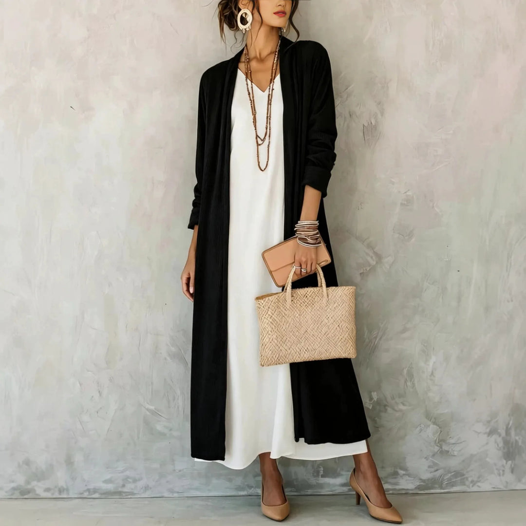 Gemma Corduroy Long Cardigan