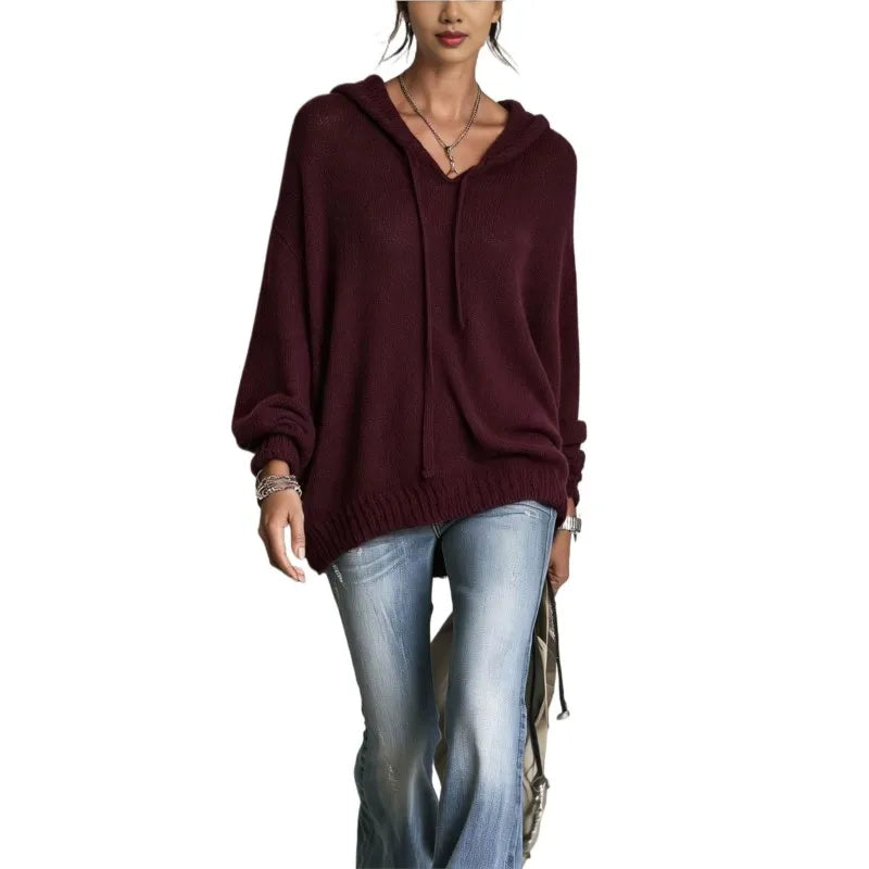 Elodie Drawstring Hood Sweater