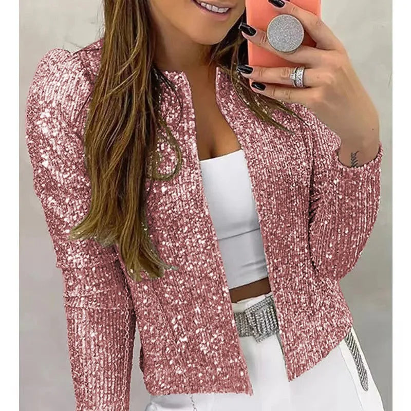 Adalina Sequin Crop Jacket