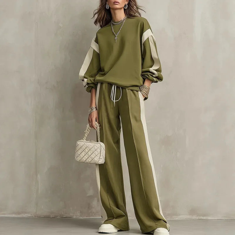 Halena Color Block Two Piece Set