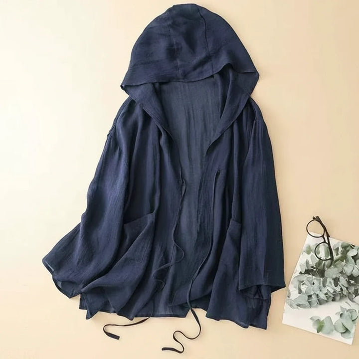Cassidy Hooded Linen Cardigan