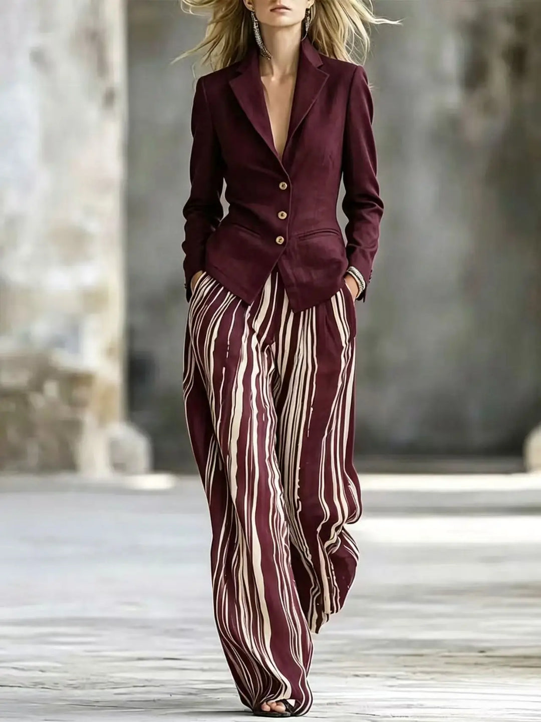 Rosamund Wide Leg Pant Suit