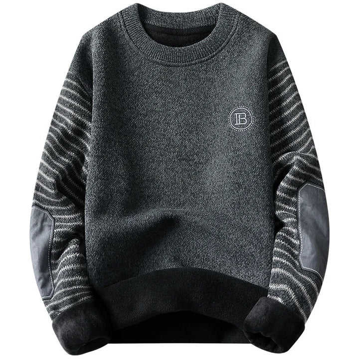 Finnian Striped Sleeve Pullover