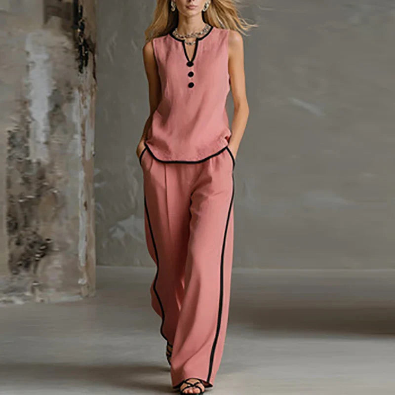 Saskia Sleeveless Two Piece Set