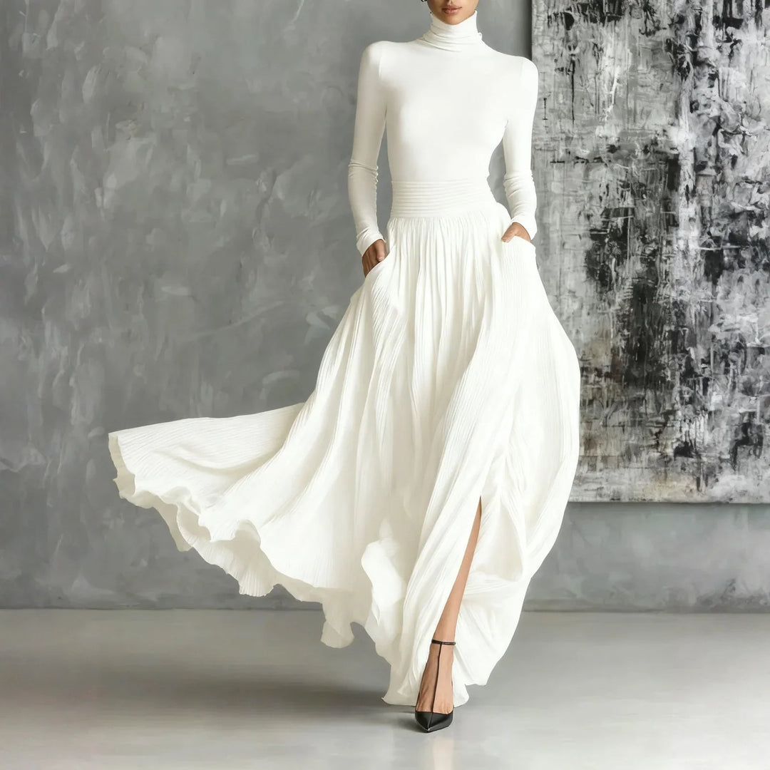 Isabeau Turtleneck Maxi Dress