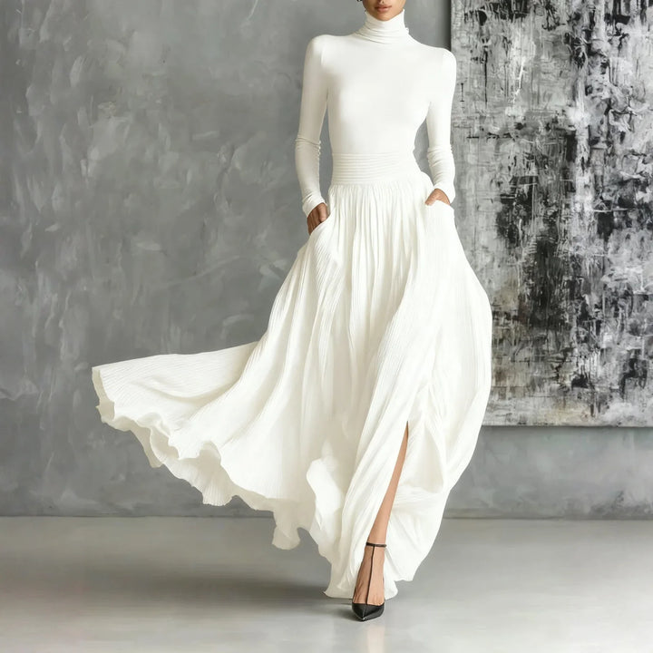 Isabeau Turtleneck Maxi Dress