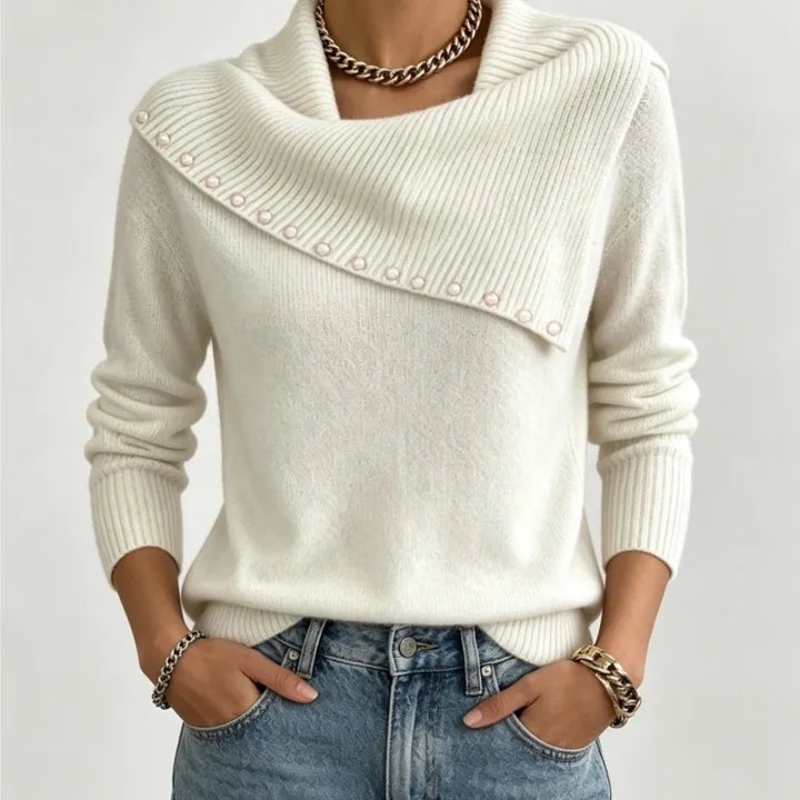 Ivette Scarf Collar Sweater