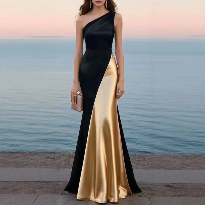 Melissa Satin Wedding Guest Dress