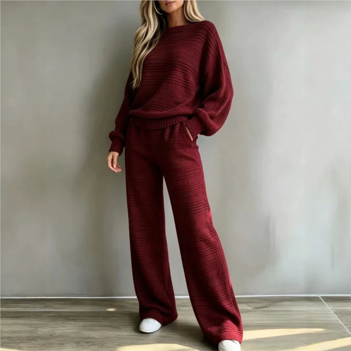 Maya Cozy Stripe Matching Set