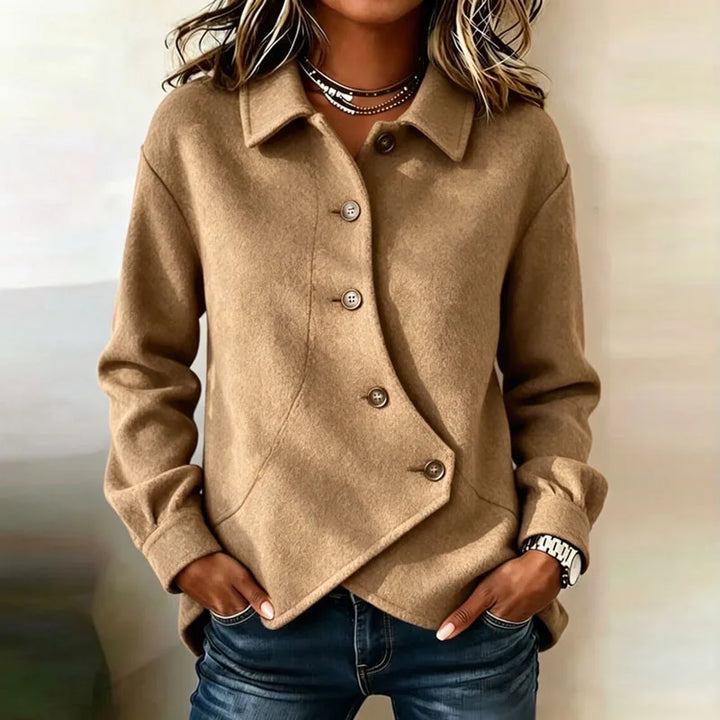 Solene Velvet Button Jacket