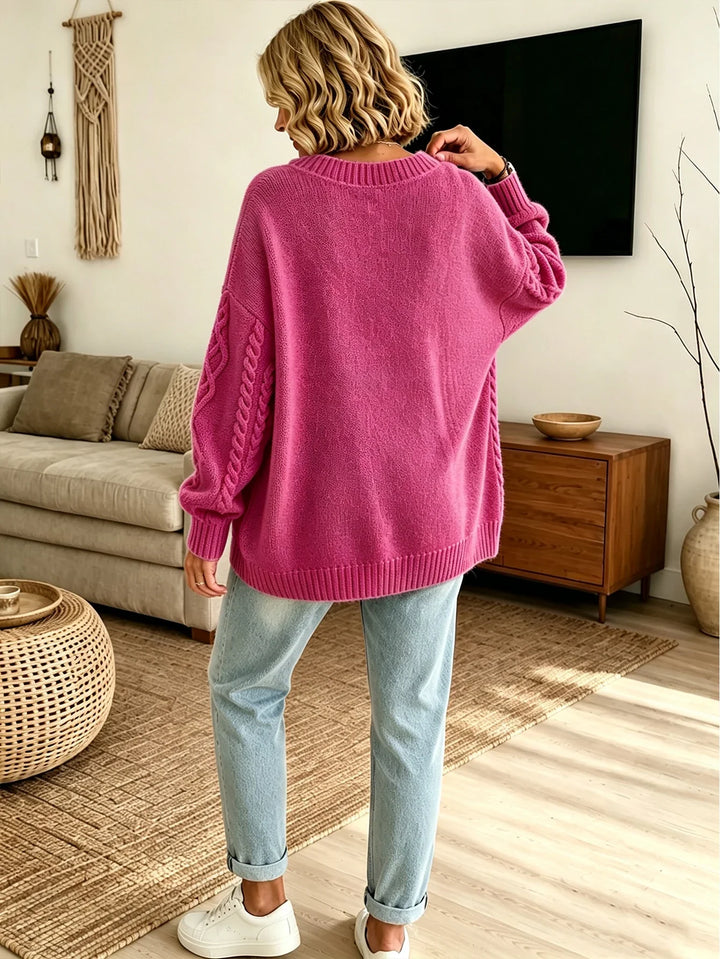 Elina Cable Knit Cardigan
