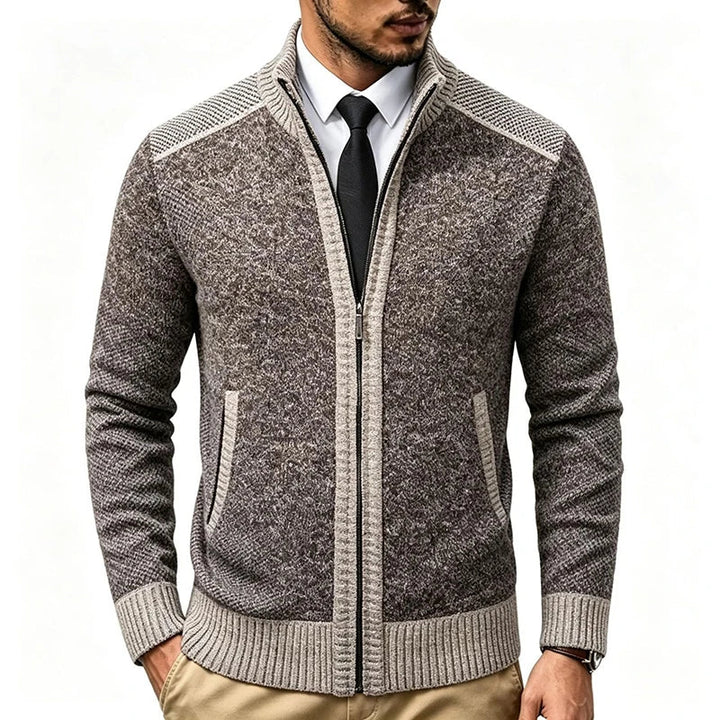 Leopold Stand Collar Cardigan