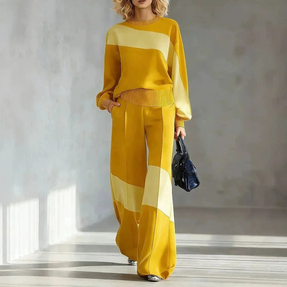 Guinevere Color Block Two Piece Set