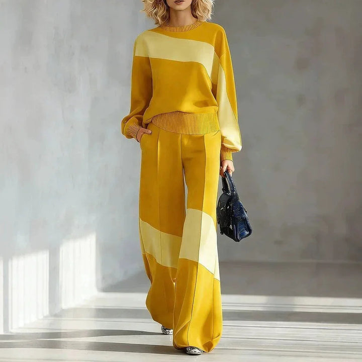Guinevere Color Block Two Piece Set