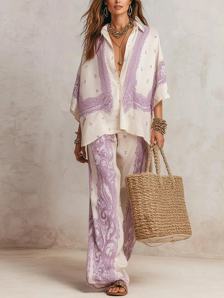 Galilea Elegant Wide Leg Matching Set