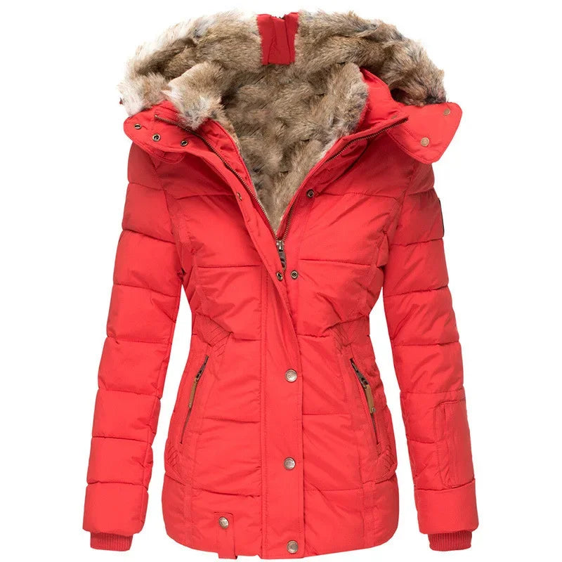 Avril Detachable Faux Fur Puffer