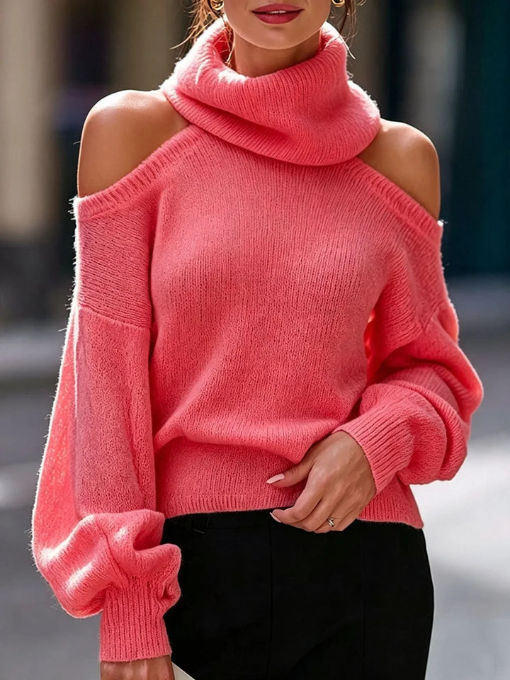 Wilhelmina Cold Shoulder Sweater