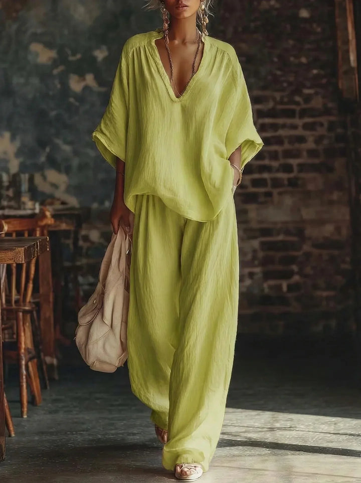Zadie Relaxed Wide Leg Pant Set