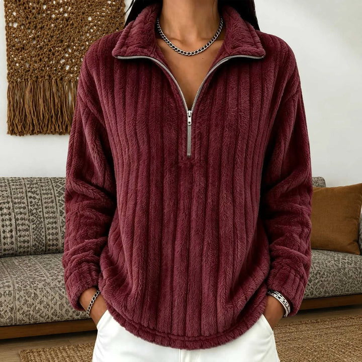 Agathe Quarter Zip Pullover