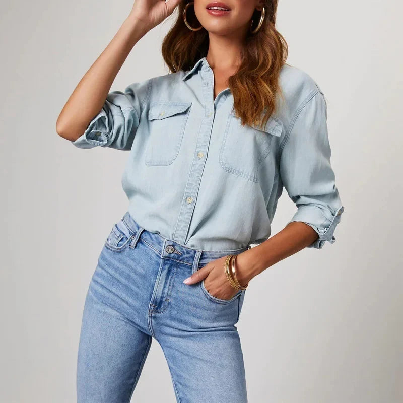 Ingrid Relaxed Denim Shirt