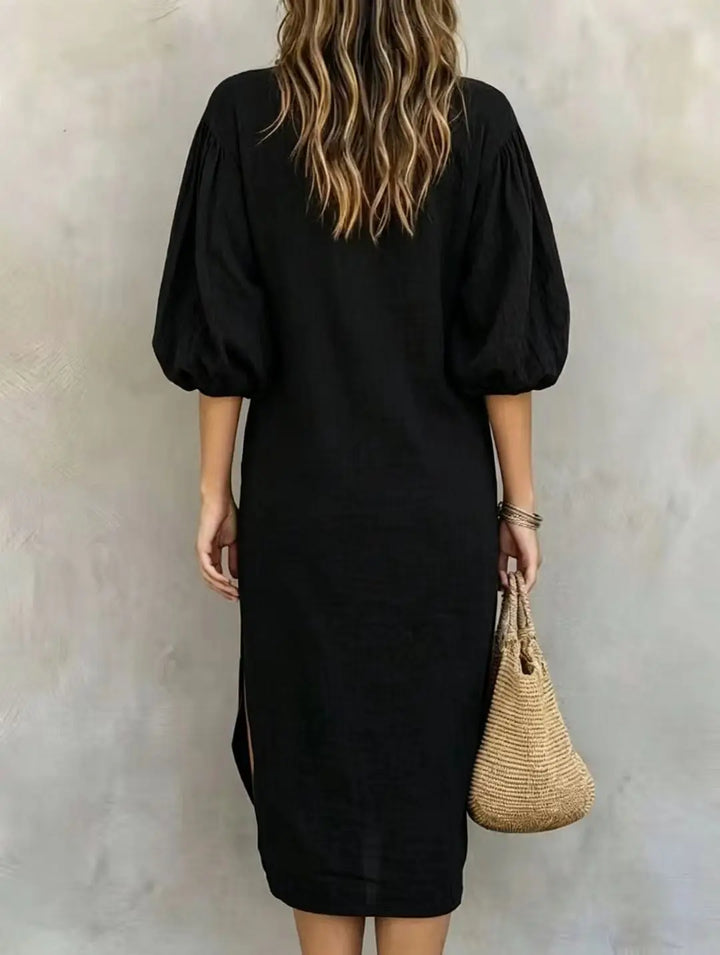 Marlowe Balloon Sleeve Midi Dress