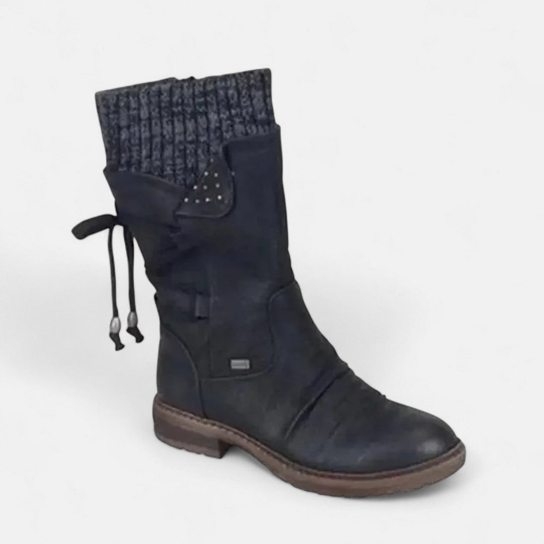 Ingrid Knit Cuff Boots