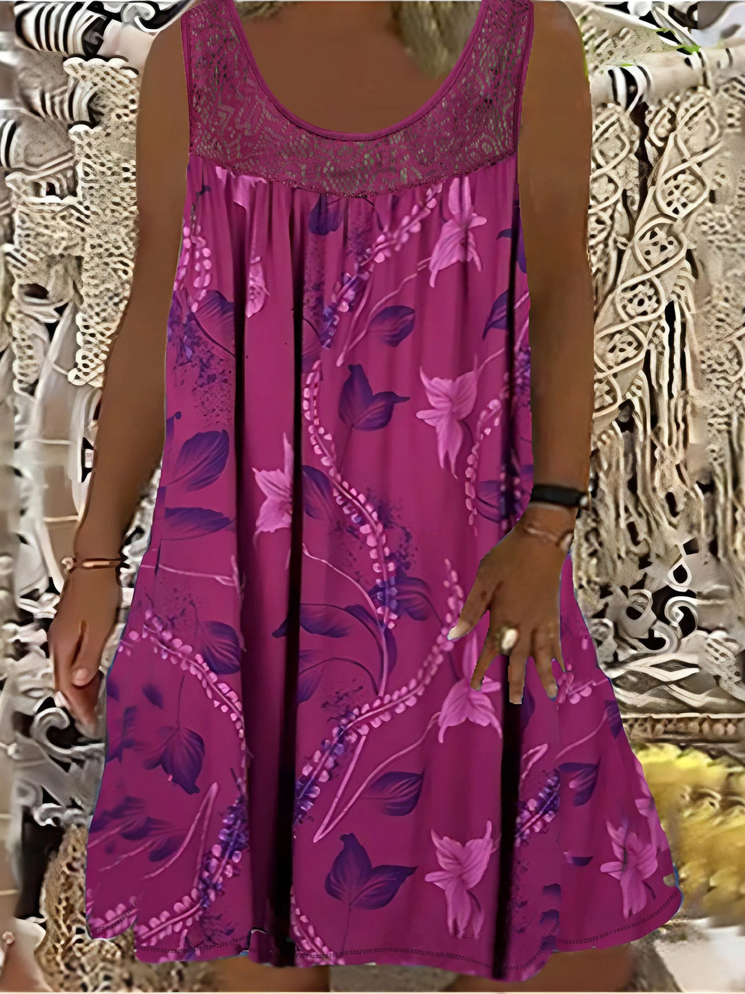 Paula Casual Floral Midi Dress