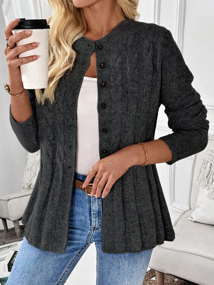 Genevra Cable Knit Cardigan