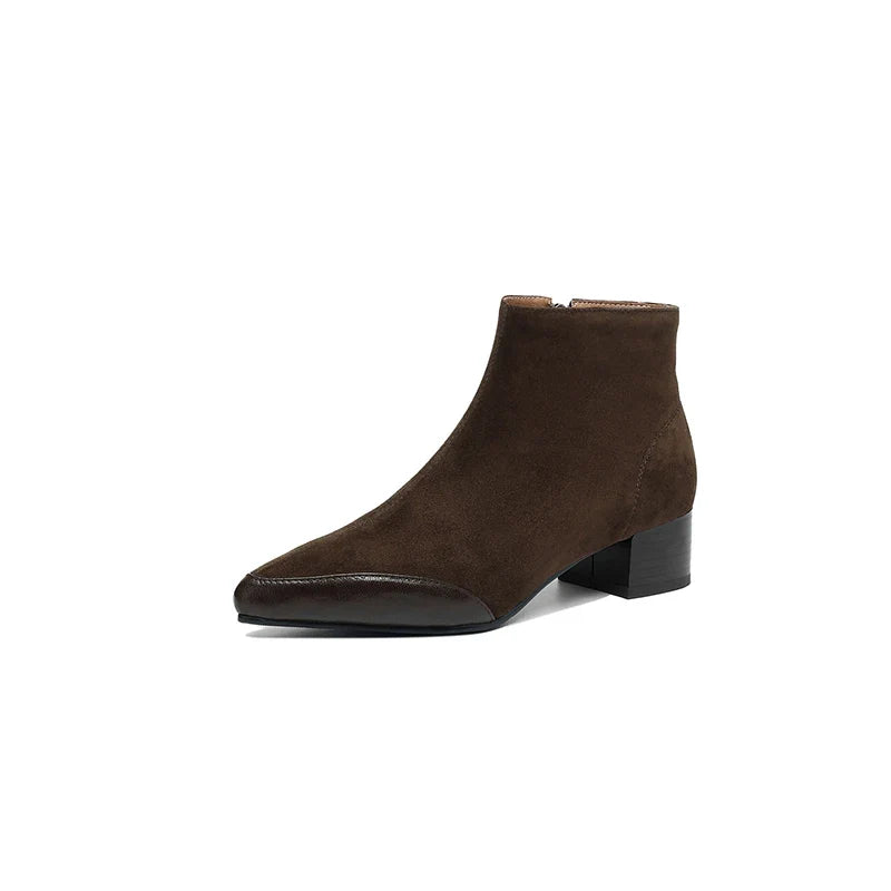 Season Side Zip Suede Boots
