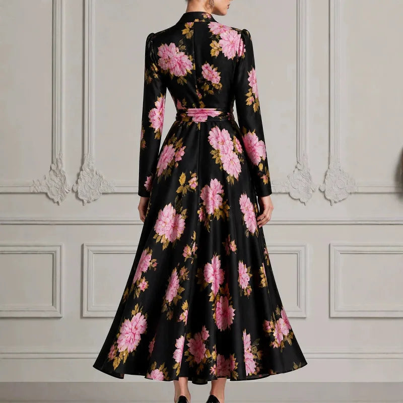Adeline Wrap Front Floral Dress