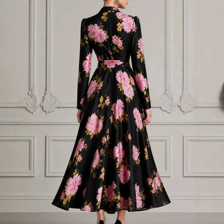 Adeline Wrap Front Floral Dress
