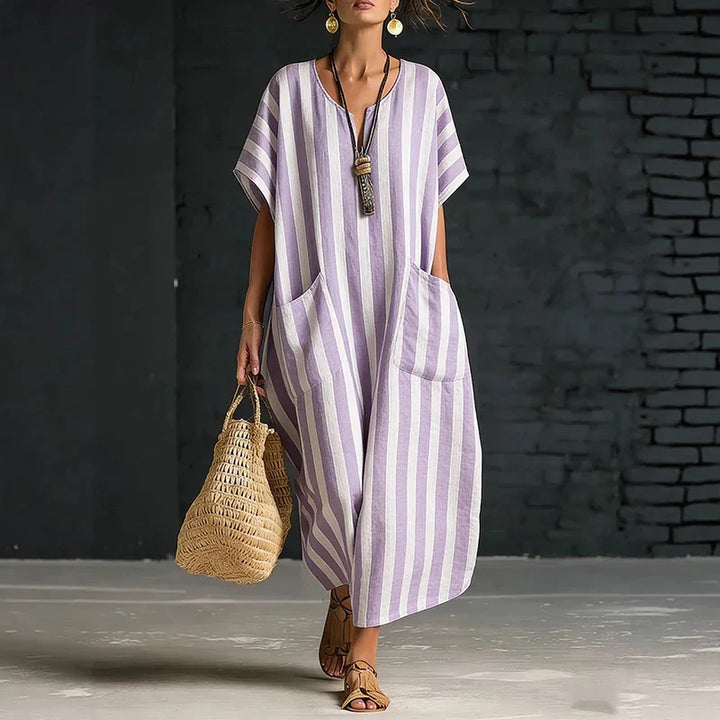 Wynn Striped Boho Maxi Dress