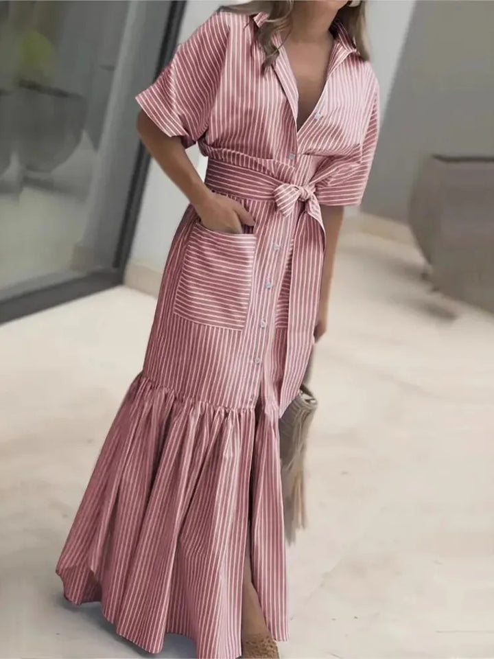 Quinn Striped Pocket Maxi Dress