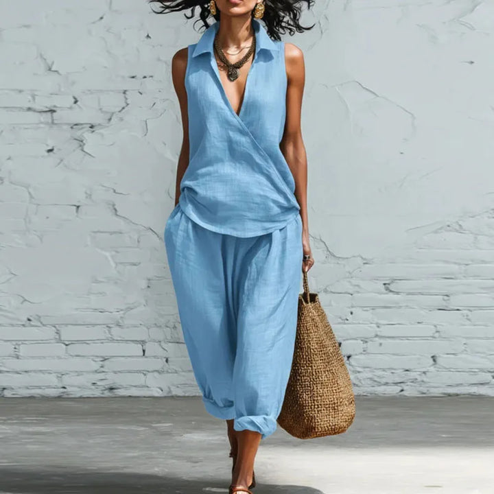 Vienna Summer Linen Matching Set