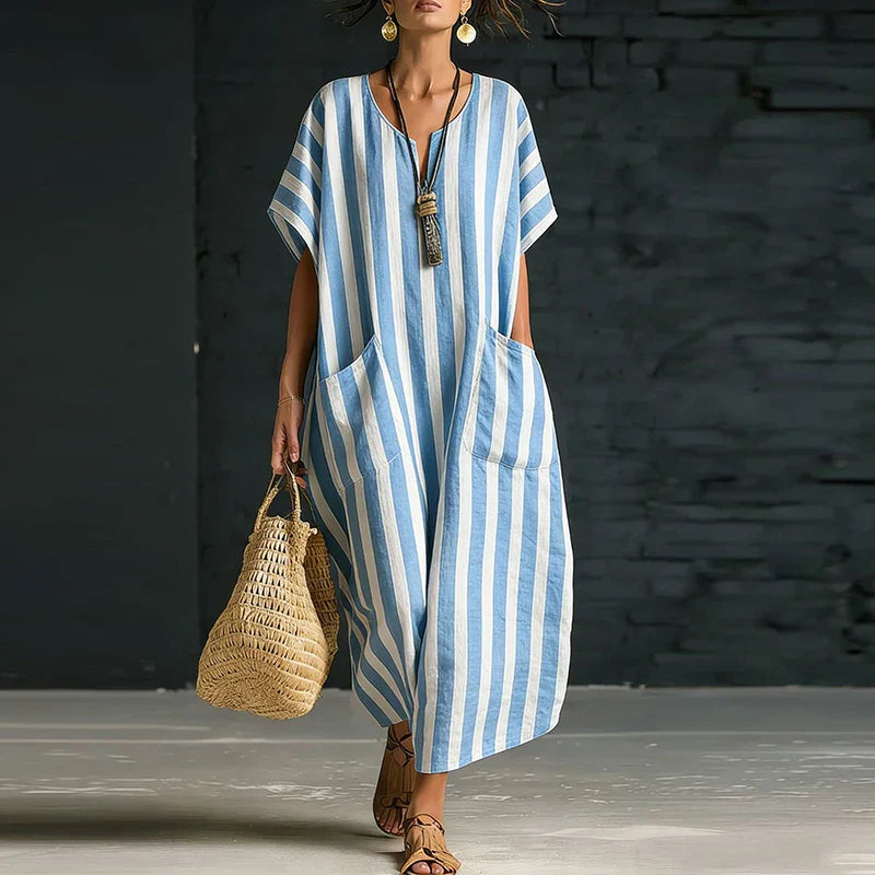 Wynn Striped Boho Maxi Dress