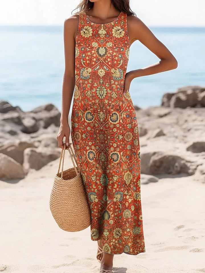 Briseis Boho Paisley Maxi Dress