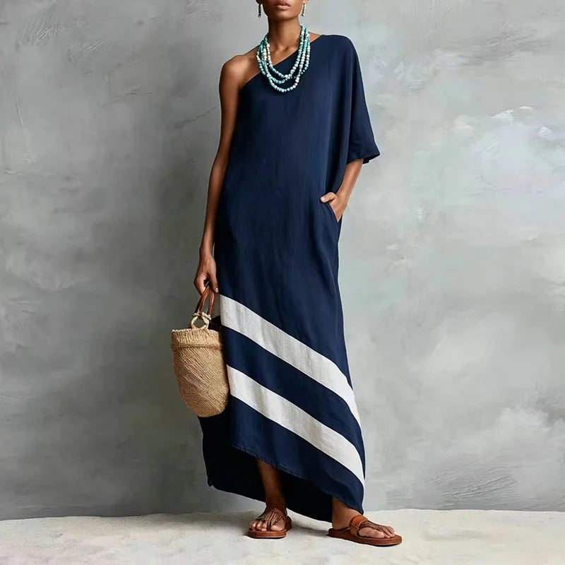 Perrin One Shoulder Maxi Dress