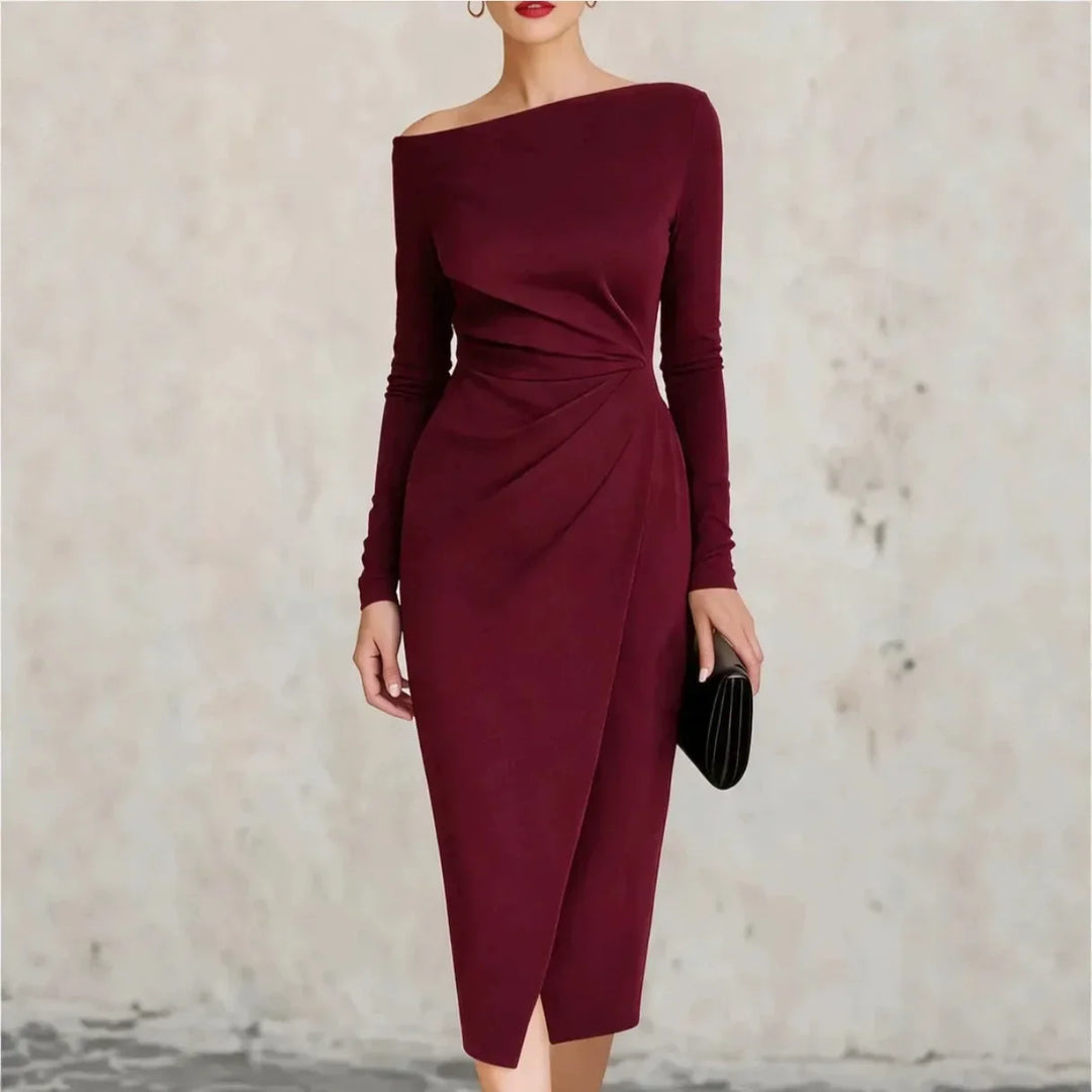 Mirabel Twisted Waist Midi Dress