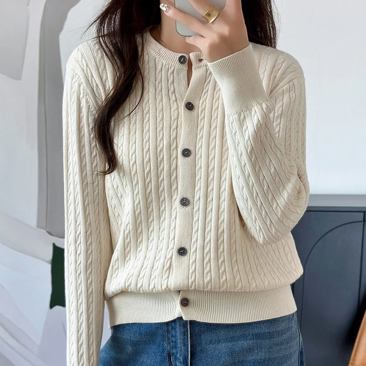 Elowyn Cable Knit Cardigan