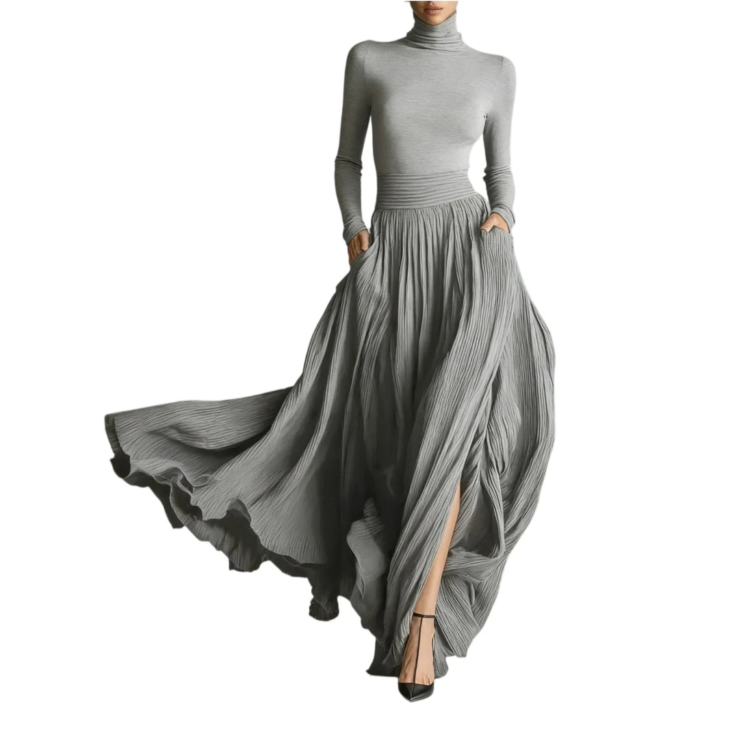 Isabeau Turtleneck Maxi Dress