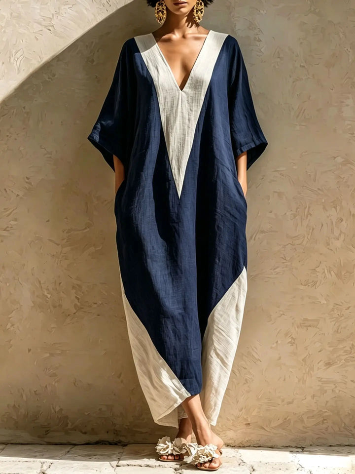 Yara Bohemian Linen Maxi Dress