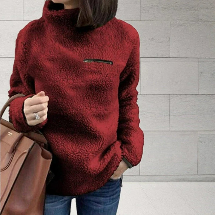 Nadia Sherpa Turtleneck Top