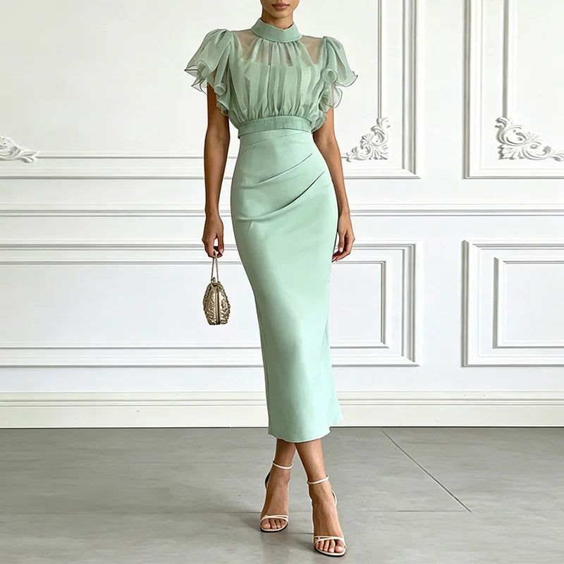 Claire Figure Flattering Midi Dress