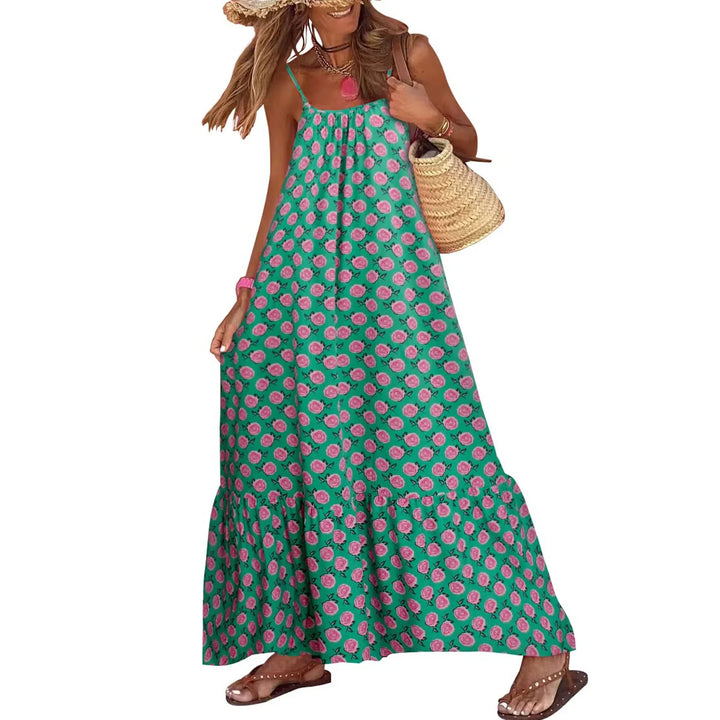 Yara Mosaic Print Maxi Dress