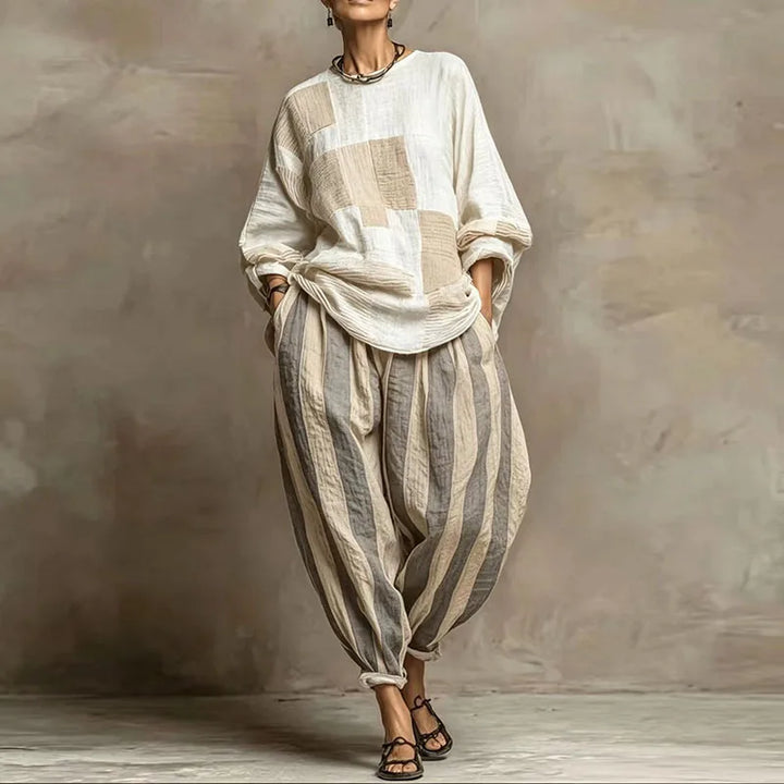 Ginnea Patchwork Two-Piece Set