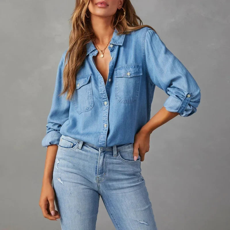 Ingrid Relaxed Denim Shirt