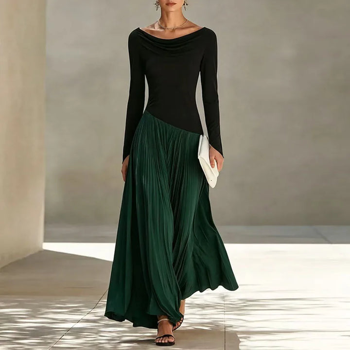 Anna Flowing Draped Maxi Dress